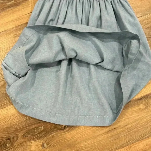 Vintage Kelly’s Kids Light Wash Denim Style Jean Dress with Lamb Size 5 Girls - Picture 4 of 9